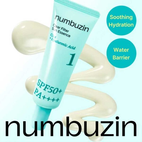 اسنس ضد آفتاب تسکین دهنده و روشن کننده شماره 1 نامبوزین Numbuzin No 1 مدل Clear Filter Sun Essence حجم 50ml