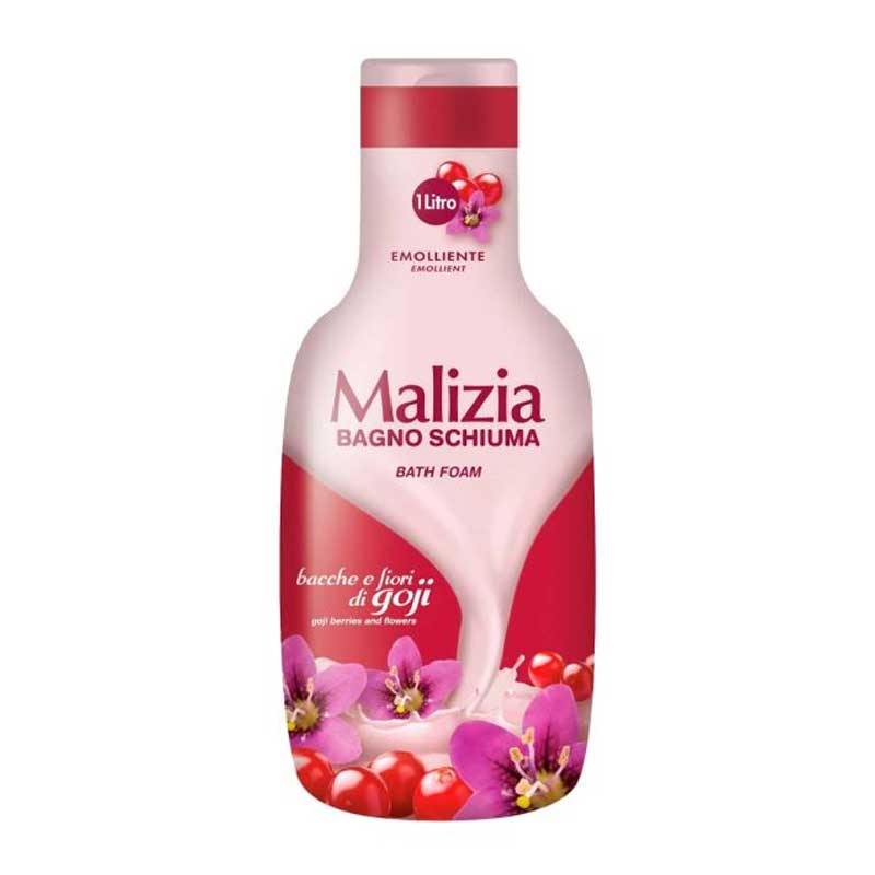 شامپو بدن مالیزیا Malizia رایحه توت و گل گوجی مدل Bango Schiuma حجم 1000ml