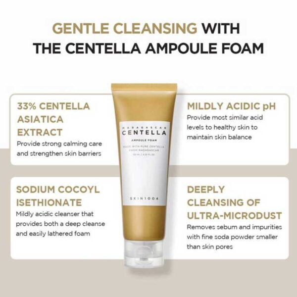 پک شوینده روغنی و فوم آمپولی تسکین دهنده و ضد جوش سنتلا Centella مدل Double Cleansing Duo