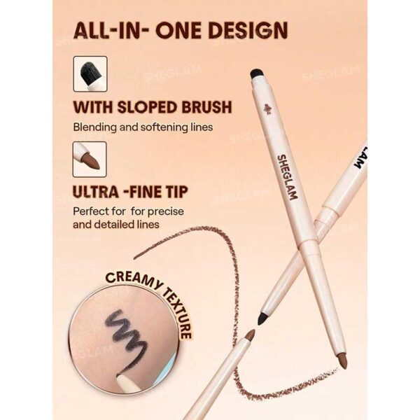 خط چشم ژلی دو طرفه شیگلم Sheglam مدل Gel Glide Eyeliner