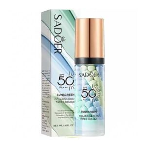 پرایمر سه رنگ حاوی ضد آفتاب SPF50 سادور Sadoer حجم 40g