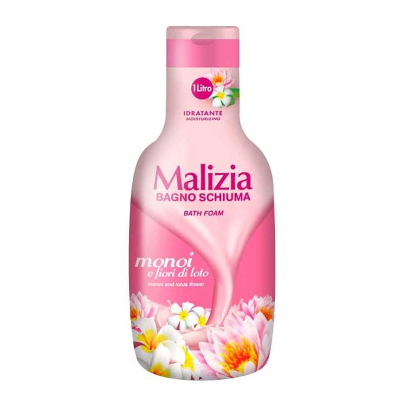 شامپو بدن مالیزیا Malizia رایحه مونوی و گل نیلوفر آبی مدل Bango Schiuma حجم 1000ml