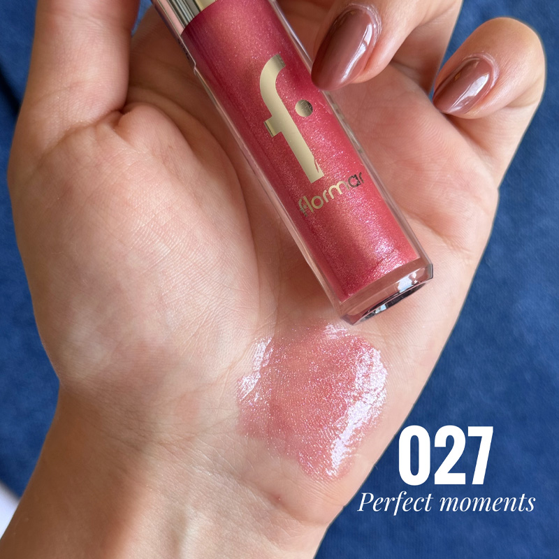 لیپ گلاس فلورمار Flormar مدل Dewy Lip Glaze کد 027 Perfect Moments حجم 4.5ml