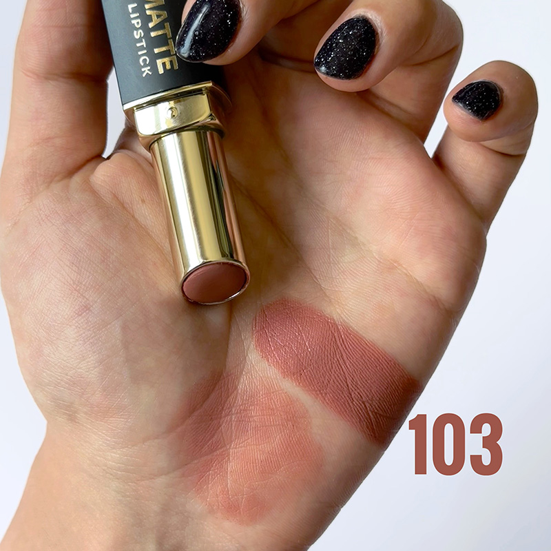 رژ لب جامد پودری گلدن رز Golden Rose مدل Pure Matte