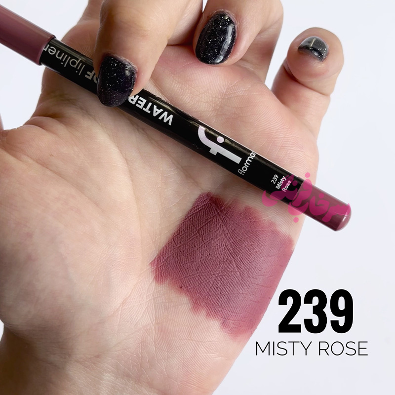 مداد لب ضد آب Waterproof فلورمار Flormar رنگ 239 Misty Rose