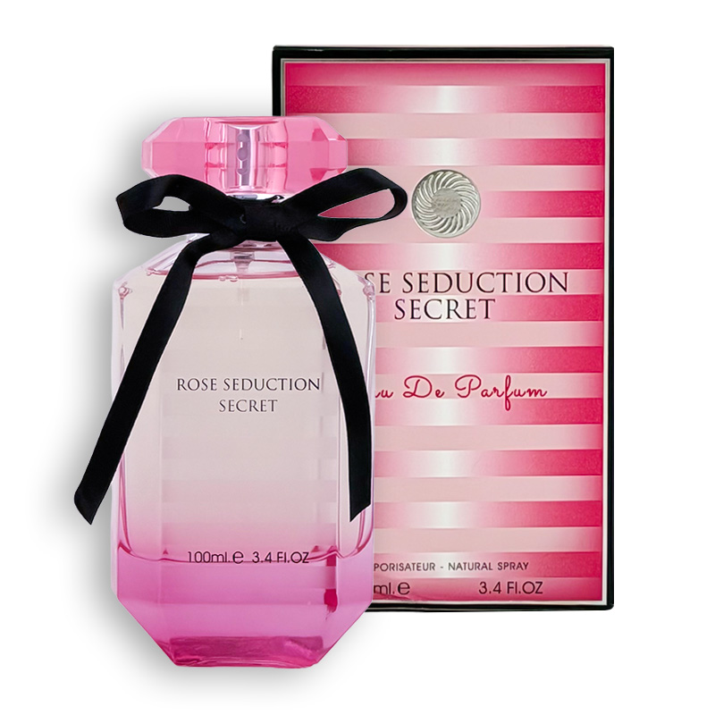 ادکلن فراگرنس Fragrance رایحه ویکتوریا سکرت بامبشل مدل Rose Seduction Secret حجم 100ml