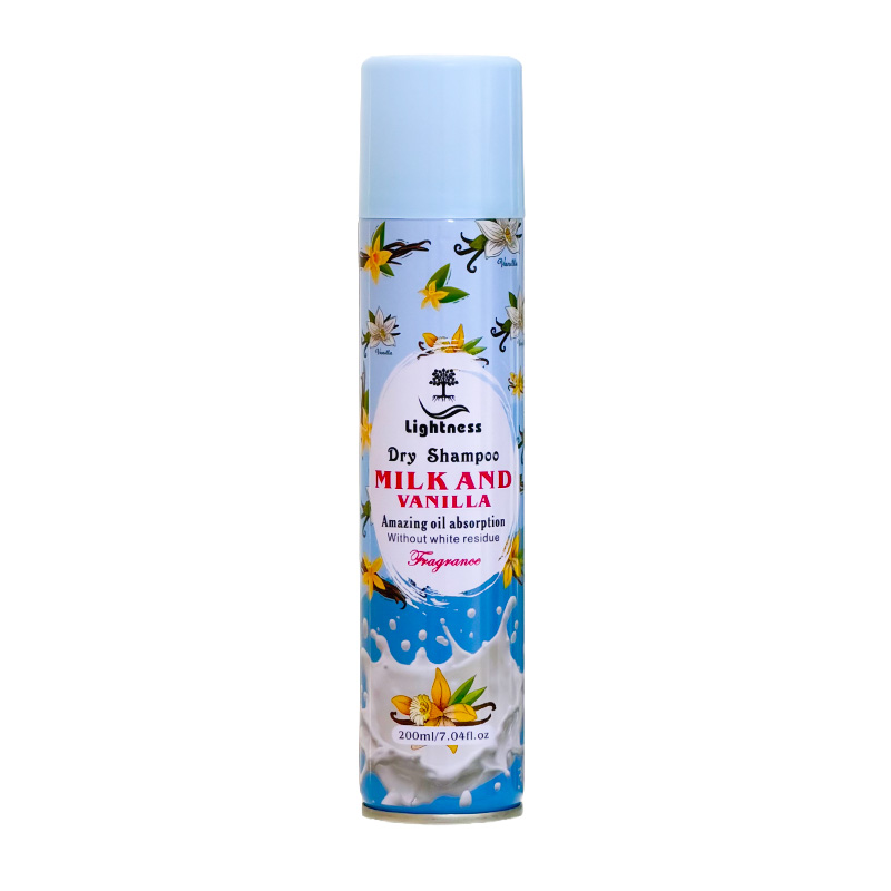 شامپو خشک لایتنس Lightness مدل Milk & Vanilla حجم 200ml