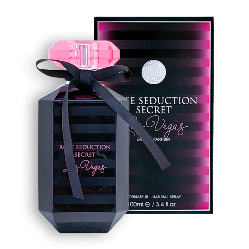 ادکلن فراگرنس Fragrance رایحه ویکتوریا سکرت بامبشل اینتنس مدل Rose Seduction Secret Las Vegas حجم 100ml