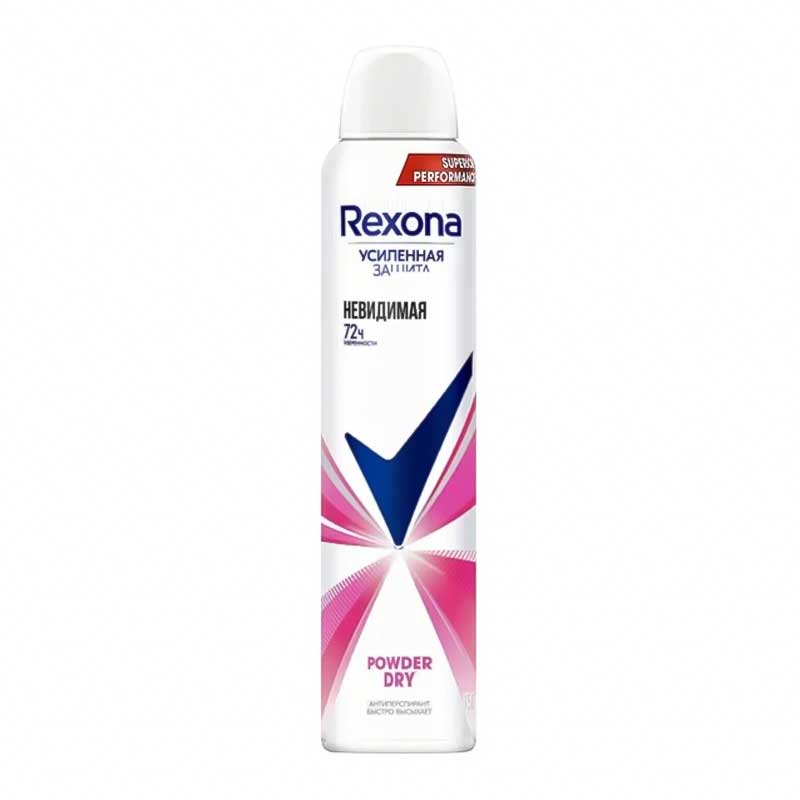 اسپری ضد تعریق 72 ساعته زنانه رکسونا Rexona مدل Powder Dry حجم 200ml