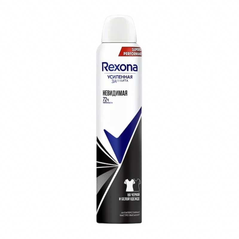 اسپری ضد تعریق 72 ساعته زنانه رکسونا Rexona مدل Invisible حجم 200ml