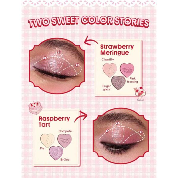 پالت سایه سه رنگ شیگلم Sheglam مدل Berry Besties Color Trio