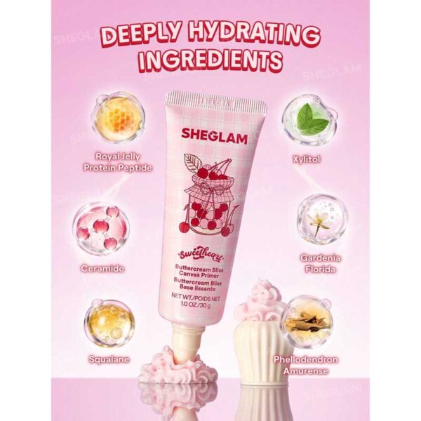 پرایمر آبرسان و نرم‌ کننده پوست شیگلم Sheglam مدل Buttercream Bliss Canvas حجم 30g