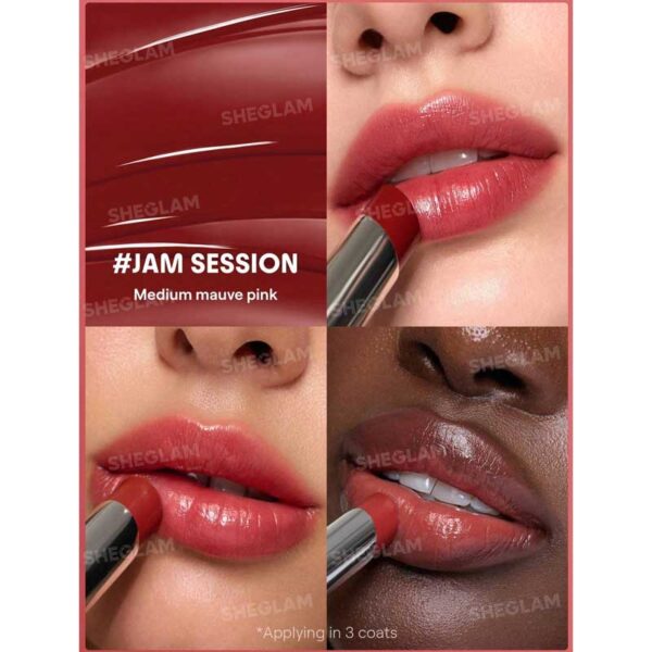 بالم لب روغنی شیگلم Sheglam مدل Silk Slip Lip Oil Balm رنگ 305 Jam Session