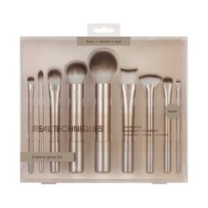 ست براش آرایشی 9 عددی ریل تکنیک Real Techniques مدل Face + Cheek + Eye 9 Piece (های کپی)