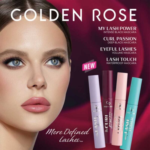 ریمل فر کننده گلدن رز Golden Rose مدل Curl Passion رنگ Deep Black
