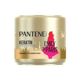 ماسک مو ترمیم کننده حاوی کراتین پنتن Pantene مدل Keratin Emily in Paris حجم 300ml