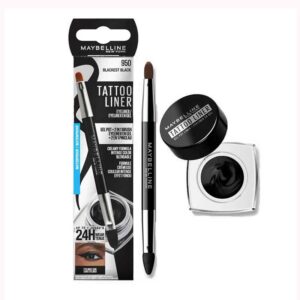 خط چشم ژله ای ضد آب میبلین Maybelline مدل Tattoo Liner رنگ مشکی Black
