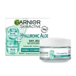 ژل آبرسان روزانه حاوی هیالورونیک اسید و آلوئه ورا گارنیر Gariner مدل Hyaluronic Aloe Jelly Day حجم 50ml