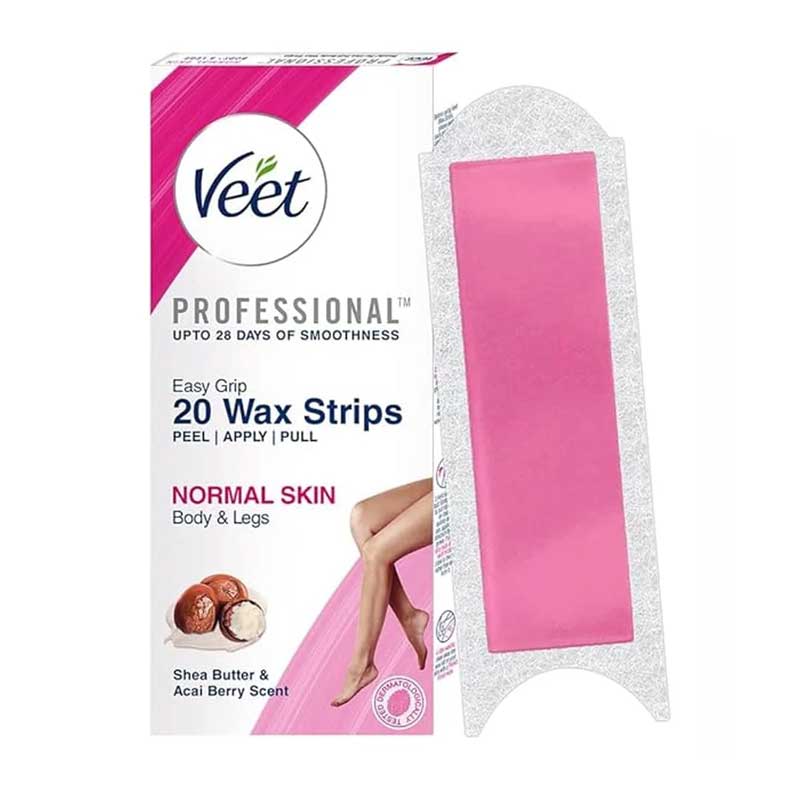 پک 20 عددی نوار موبر بدن ویت Veet مناسب پوست نرمال Normal Skin