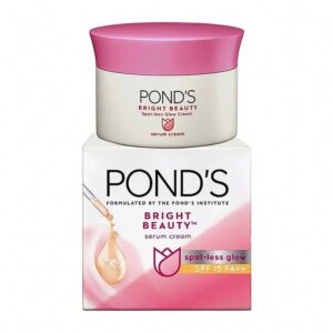 کرم سرم روشن‌ کننده حاوی ضد آفتاب SPF15 پوندز Ponds مدل Bright Beauty