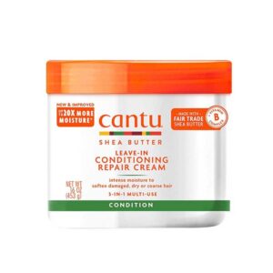 کرم مو نرم کننده و ترمیم کننده حاوی شی باتر کنتو Cantu مدل Leave In Conditioning Repair Cream حجم 453g