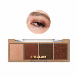 پالت سایه چشم 4 عددی شیگلم Sheglam مدل Essential Square رنگ Serendipity