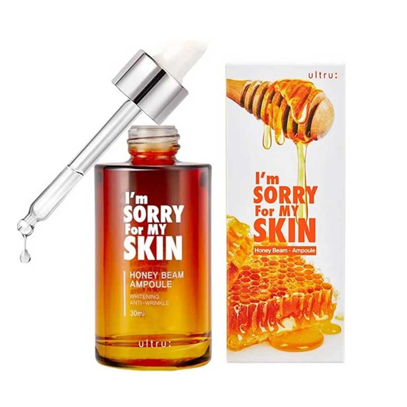 سرم آمپول عسل روشن کننده و جوانساز اولترا Ultra مدل Im Sorry For My Skin حجم 30ml