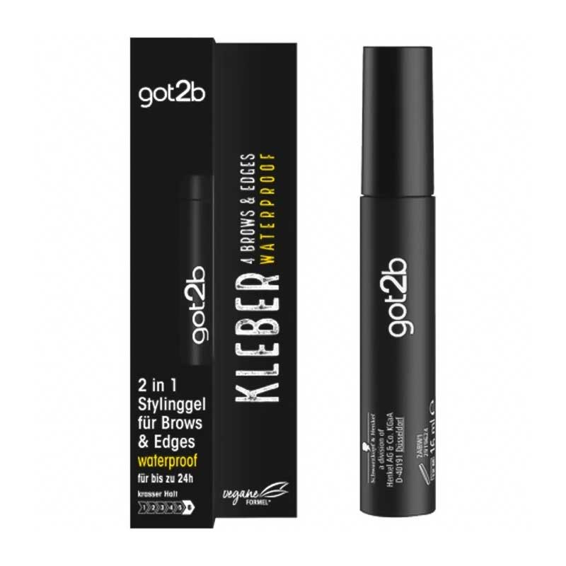 ژل ابرو 24 ساعته ضد آب گات تو بی Got2b مدل 2In1 Gel For Brows & Edges حجم 16ml