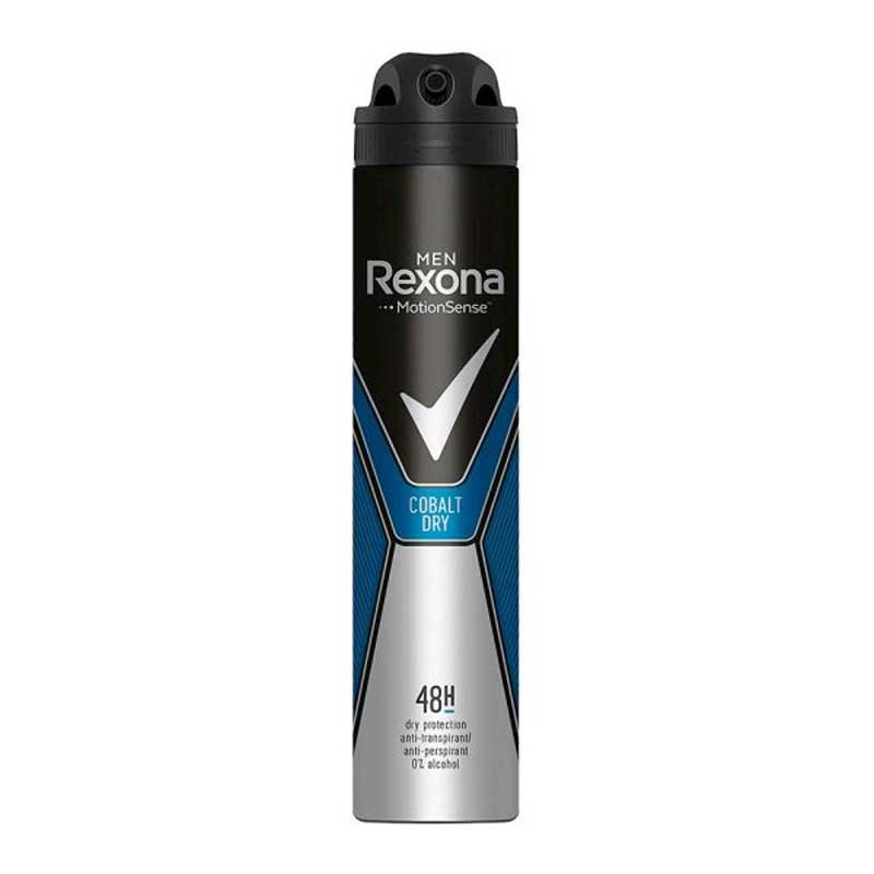 اسپری ضد تعریق 48 ساعته مردانه رکسونا Rexona مدل Cobalt Dry حجم 200ml