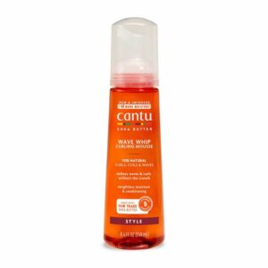 موس مو فر کننده و حالت دهنده شی باتر کانتو Cantu مدل Wave Whip Curling Mousse with Shea Butter حجم 248ml