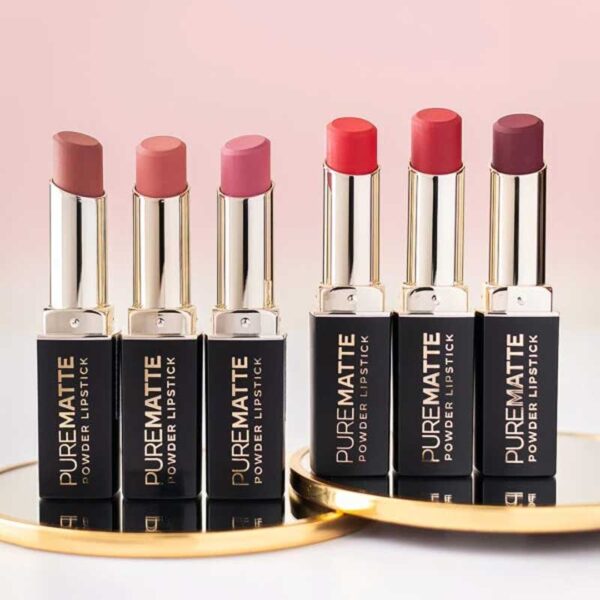 رژ لب جامد پودری گلدن رز Golden Rose مدل Pure Matte