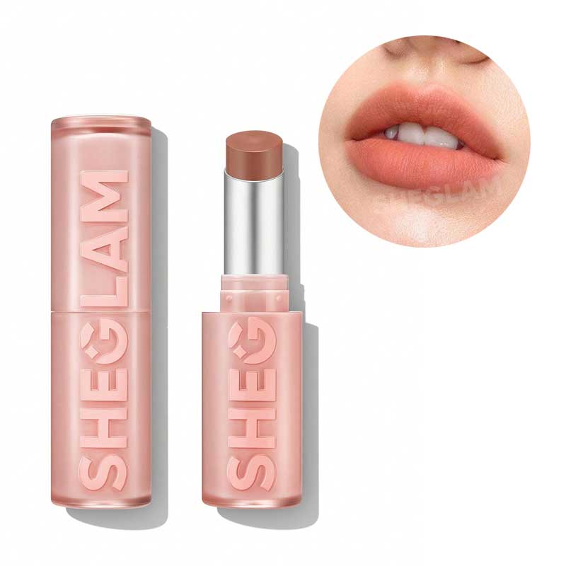 رژ لب مات بلوری شیگلم Sheglam مدل Lip Veil Cushion Lightweight رنگ Gotcha