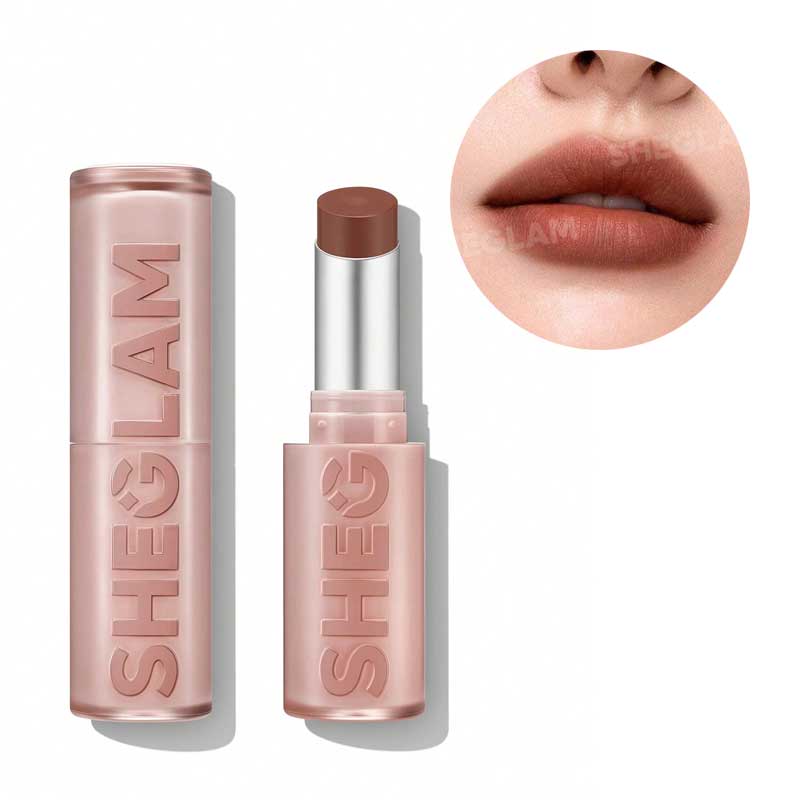 رژ لب مات بلوری شیگلم Sheglam مدل Lip Veil Cushion Lightweight رنگ No Crumbs