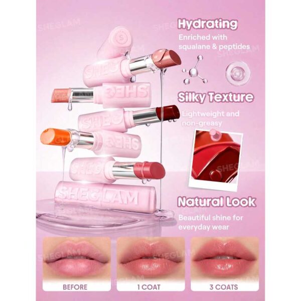 بالم لب روغنی شیگلم Sheglam مدل Silk Slip Lip Oil Balm