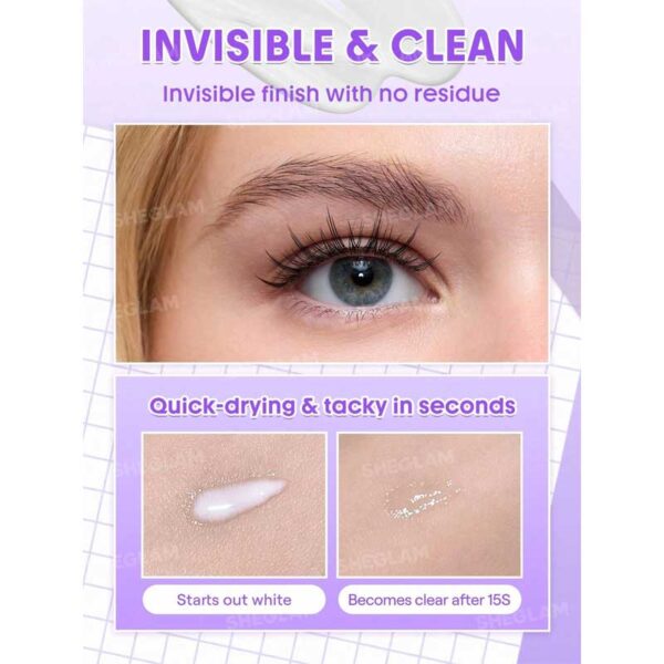 چسب مژه شیگلم Sheglam مدل Longwear Invisible Hold Lash Glue حجم 6.5g