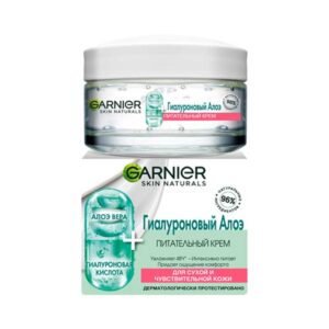 کرم آبرسان حاوی هیالورونیک اسید و آلوئه ورا گارنیر Garnier مدل Hyaluronic Aloe Daily حجم 50ml