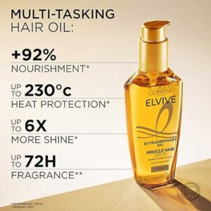 سرم مو لورال Loreal مدل Elvive Extraordinary Oil حجم 100ml