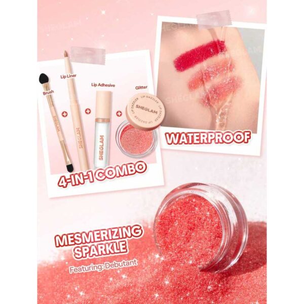 کیت گلیتر لب شیگلم Sheglam مدل Lip Dazzler Glitter Kit - Image 2