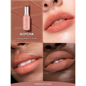 رژ لب مات بلوری شیگلم Sheglam مدل Lip Veil Cushion Lightweight رنگ Gotchaرژ لب مات بلوری شیگلم Sheglam مدل Lip Veil Cushion Lightweight رنگ Gotcha