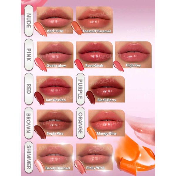 بالم لب روغنی شیگلم Sheglam مدل Silk Slip Lip Oil Balm
