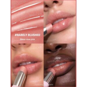 بالم لب روغنی شیگلم Sheglam مدل Silk Slip Lip Oil Balm رنگ 609 Barely Blushed