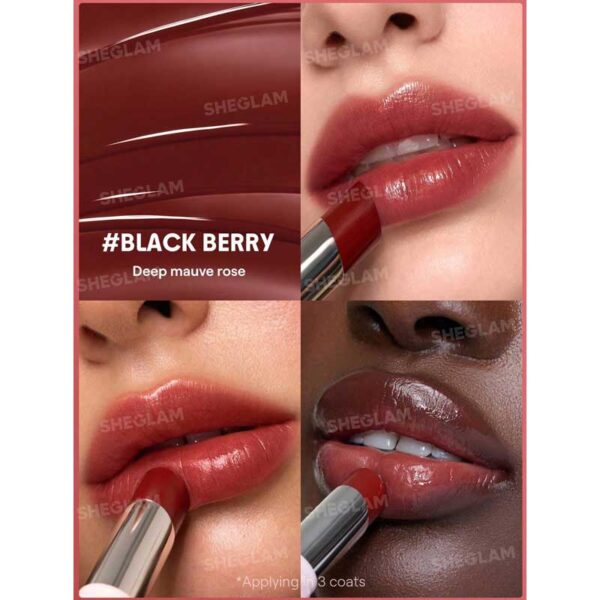 بالم لب روغنی شیگلم Sheglam مدل Silk Slip Lip Oil Balm رنگ 404 Blackberry