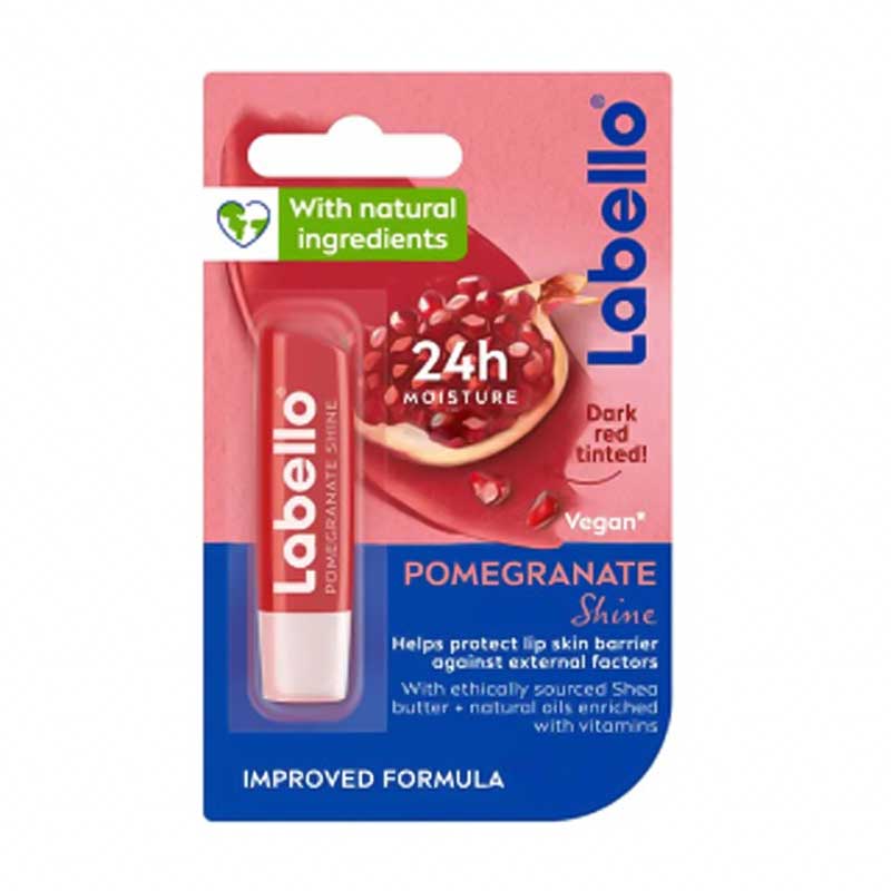 بالم لب شاین دار 24 ساعته لابلو Labello مدل Pomegranate حجم 4.8g