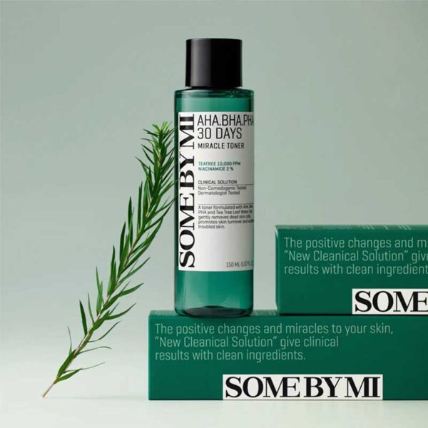 تونر ضد جوش و آبرسان 30 روزه میراکل سام بای می Some By Mi مدل AHA BHA PHA 30 Days Miracle Toner حجم 150ml