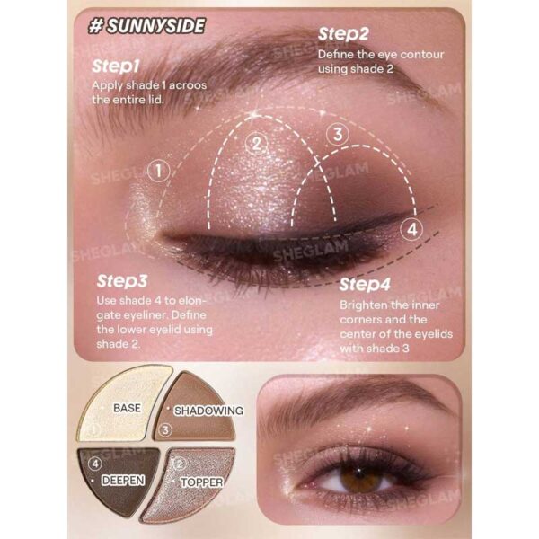 پالت سایه چشم شیگلم Sheglam مدل Daydreamer Mini Palette رنگ Sunny Side