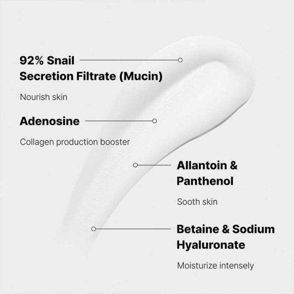 کرم آبرسان و مرطوب کننده حلزون 92 درصد کوزارکس Cosrx مدل Advanced Snail 92 حجم 20g