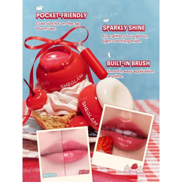 بالم لب کاسه ای شیگلم Sheglam مدل Life Is Delicious Pocket Lip Jam