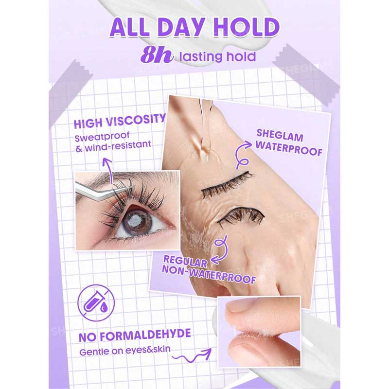 چسب مژه شیگلم Sheglam مدل Longwear Invisible Hold Lash Glue حجم 6.5g