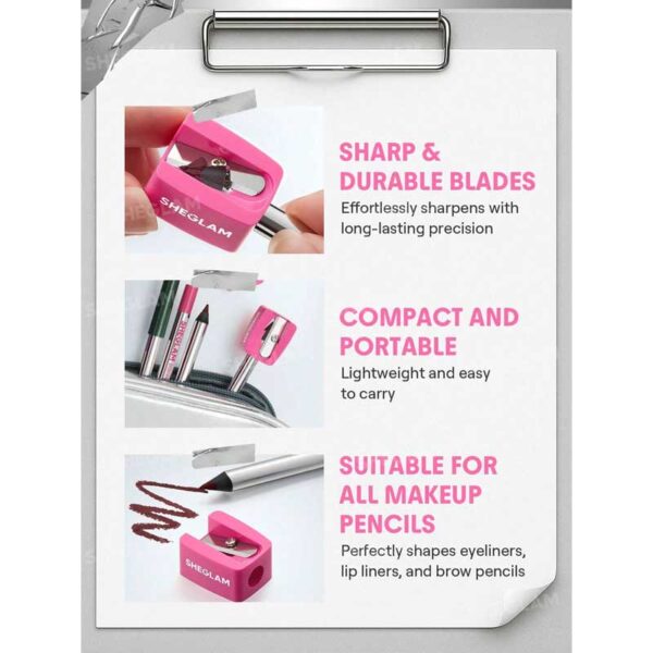 تراش مداد ژلی و چوبی شیگلم Sheglam مدل Boldline Gel Liner Sharpner
