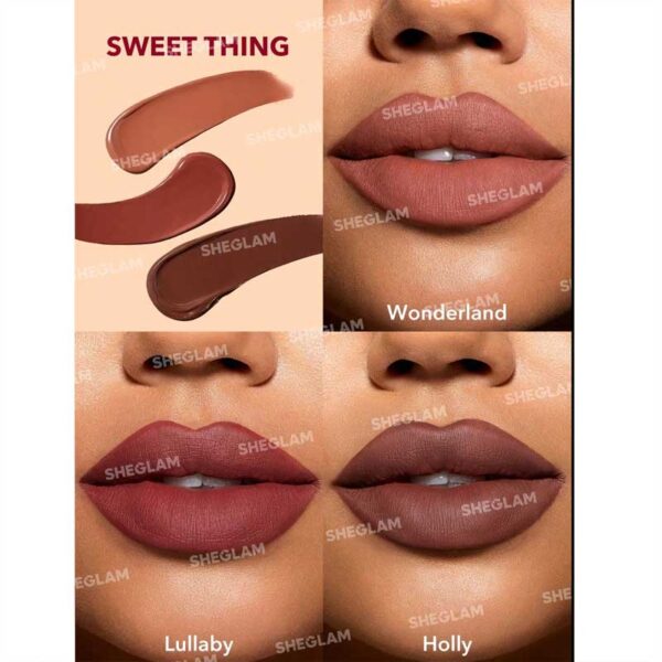 پک 3 عددی رژلب مایع Matte Allure شیگلم Sheglam مدل Sweet Thing